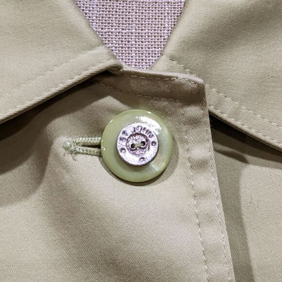 St. John Sport Women's Lime Green Button Up Jacket Size M - Picture 8 of 12